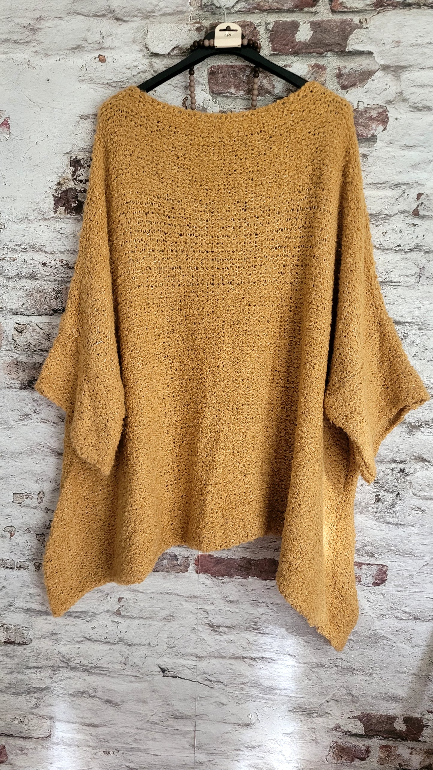Pull oversize en maille bouclette – Bohème chic