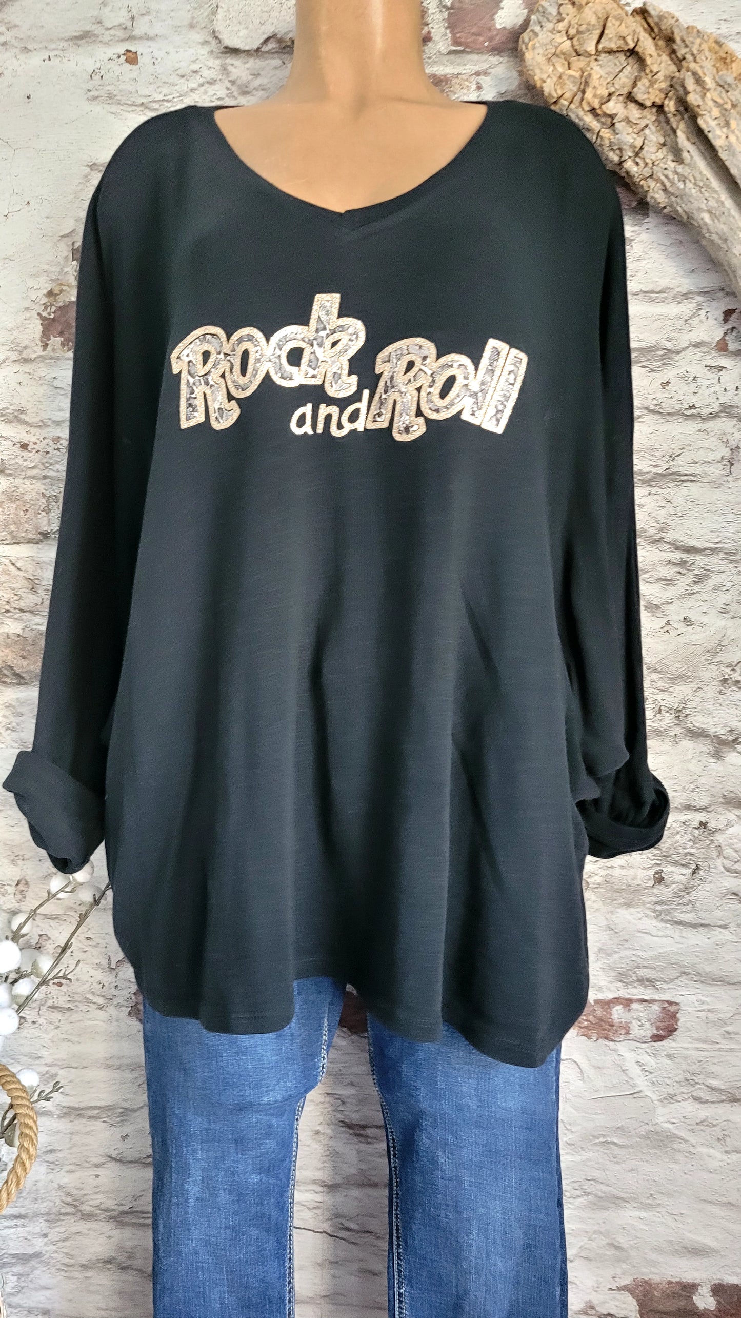 🌷 Sweat Oversize "Rock and Roll"