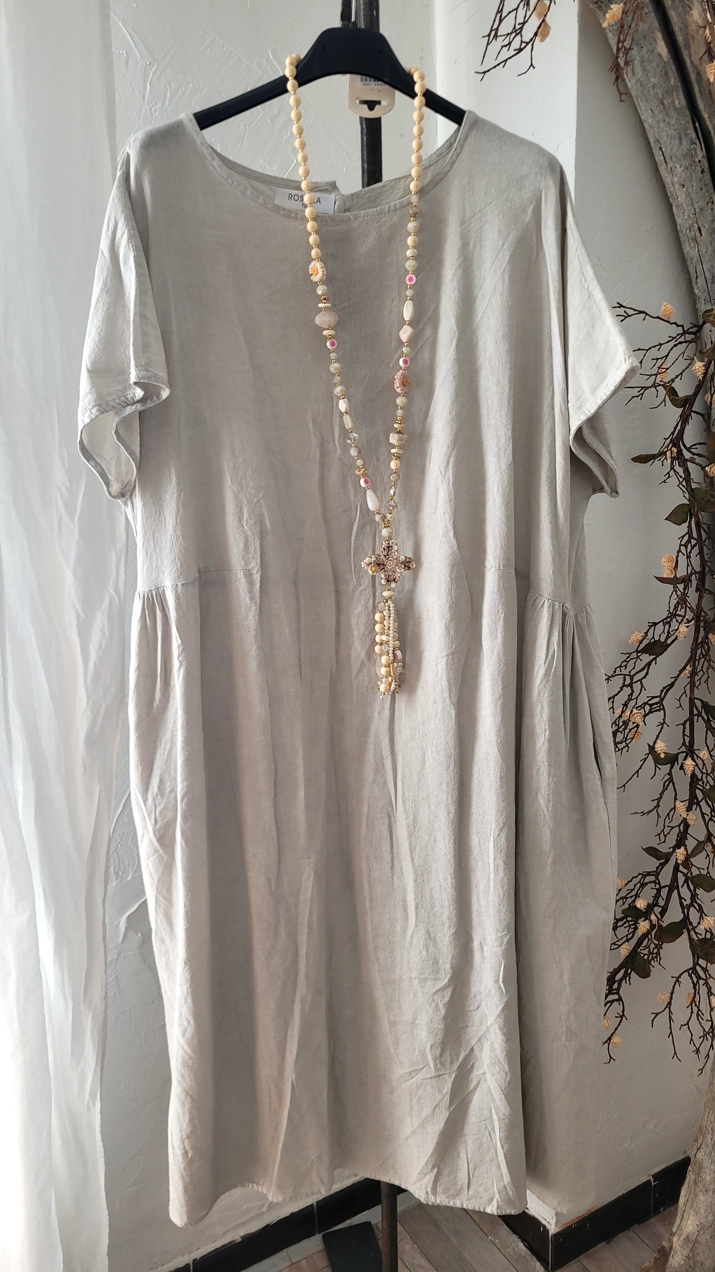 🎀 Robe Longue en Coton – Esprit Nature & Bohème