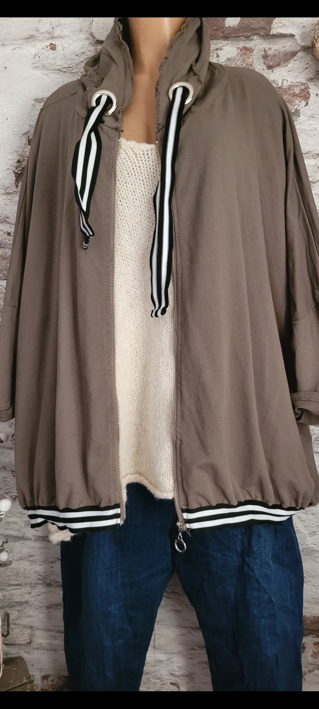 🥀 VESTE SWEAT OVERSIZE