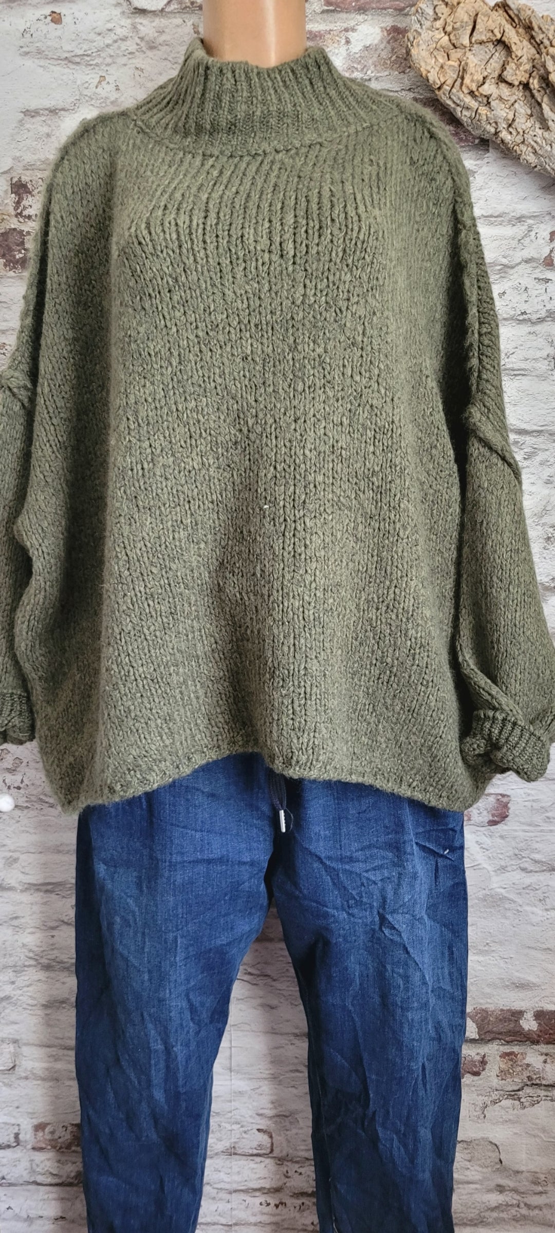 PULL OVERSIZE MAILLE ÉPAISSE