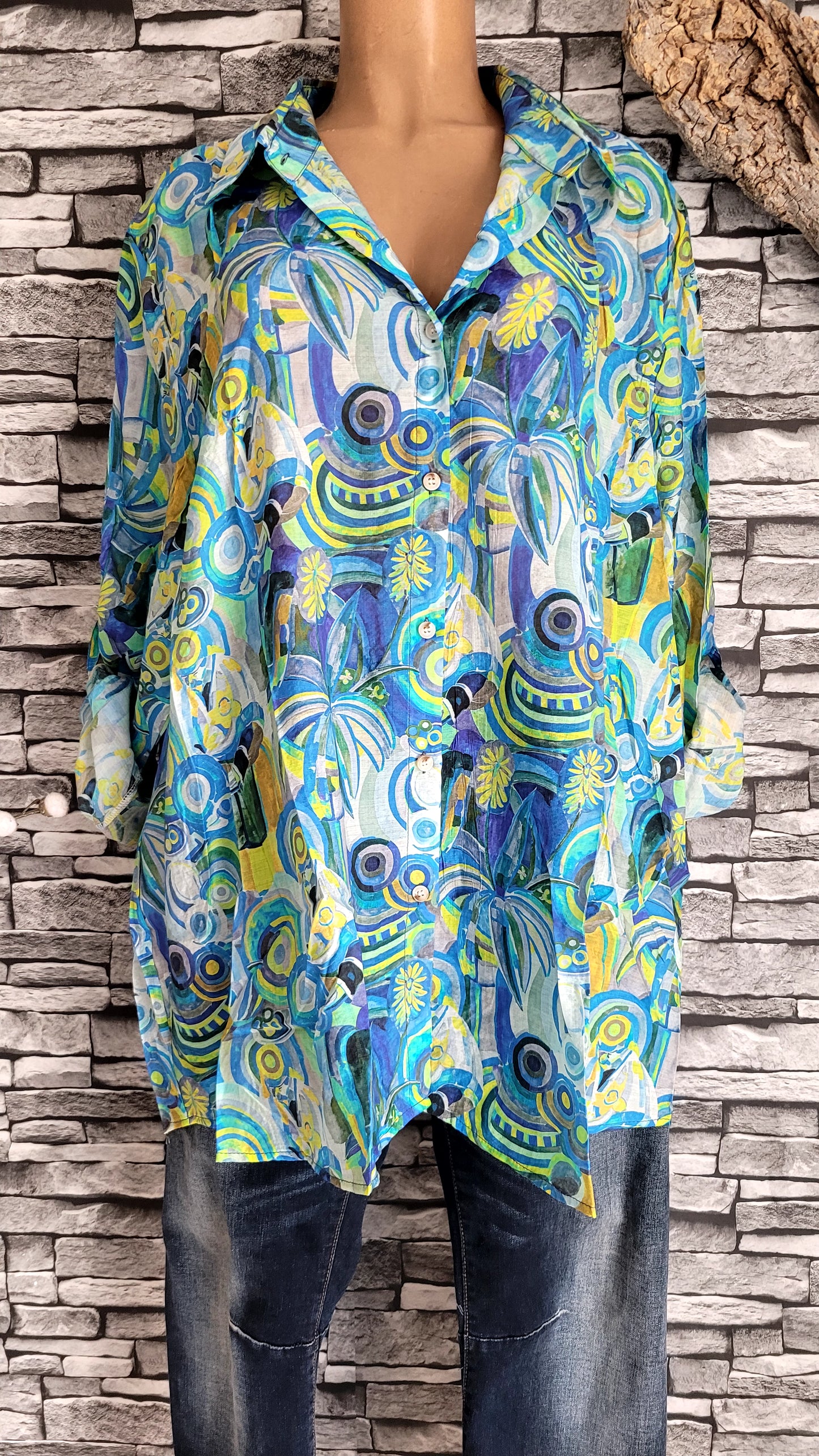 🌺 Chemise Fluide "Riviera" en Viscose & Tencel