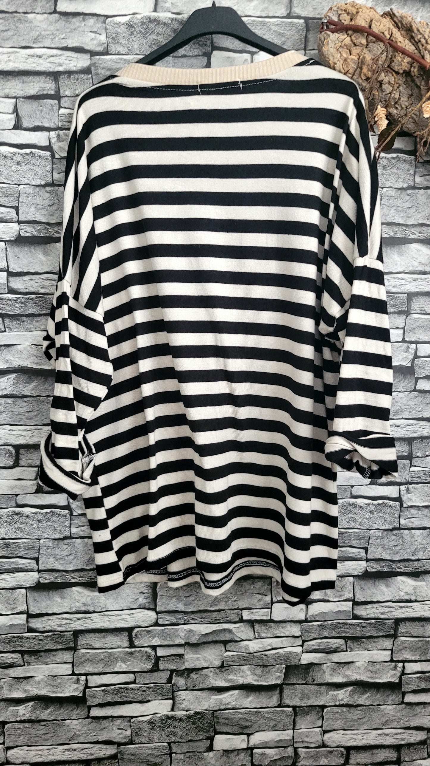 🍒Sweat Oversize Rayé "BOHEME"