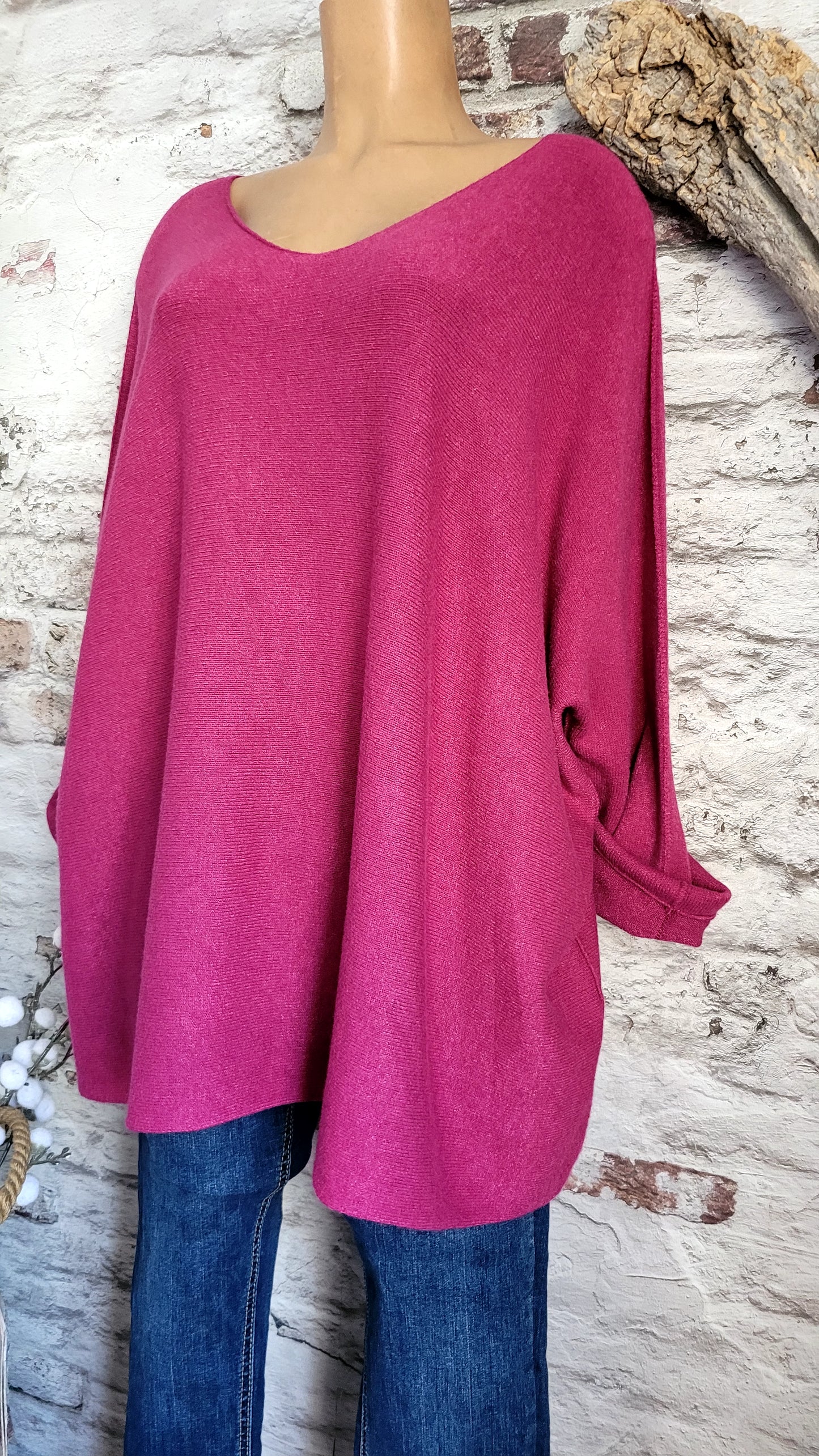 PULL OVERSIZE ROSE