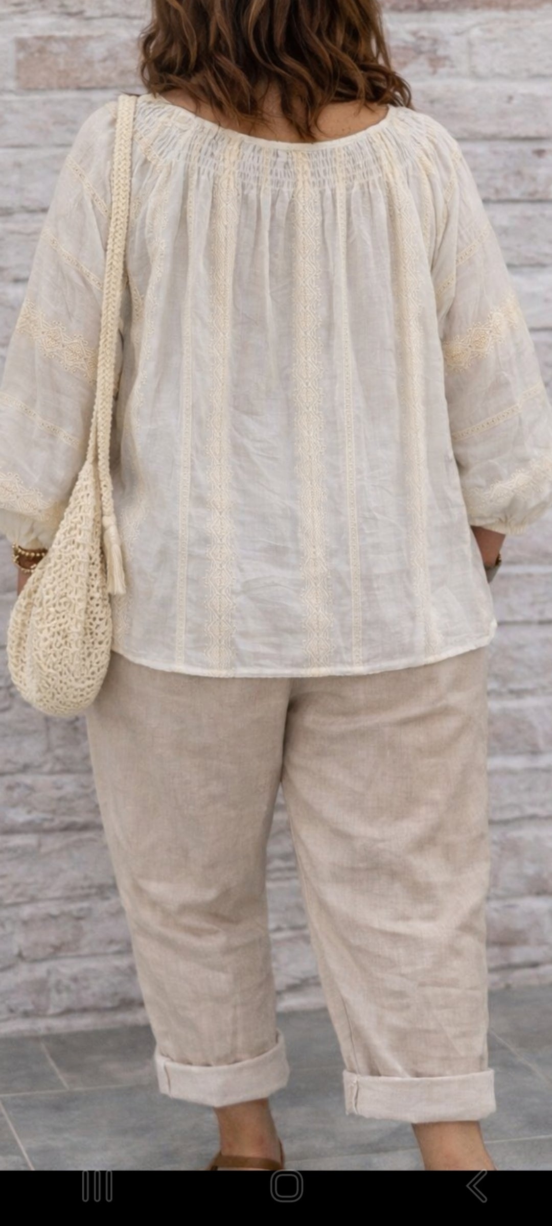 🎀Tunique bohème brodée – Confort & style naturel