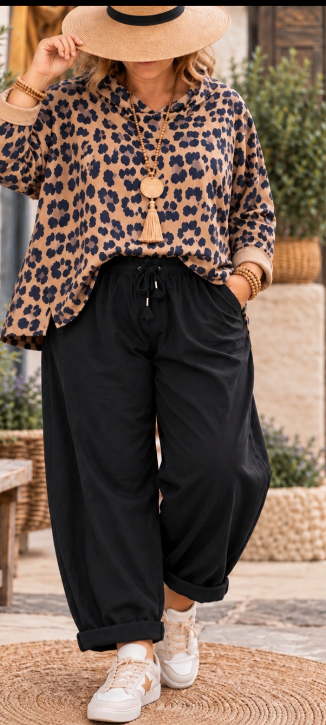 🤎Pantalon coton – Style bohème chic