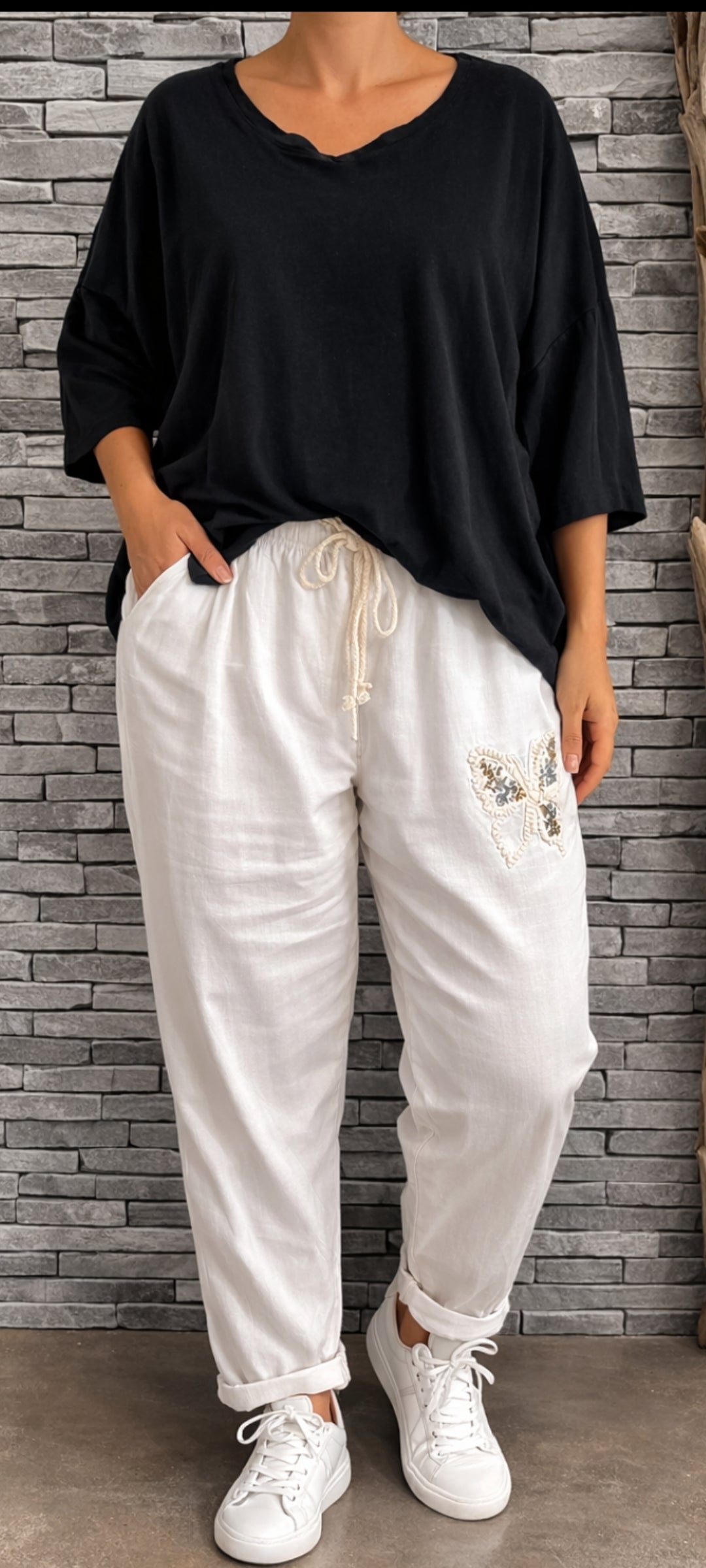 🎀Jogging "Boho-Chic" Papillon Pailleté