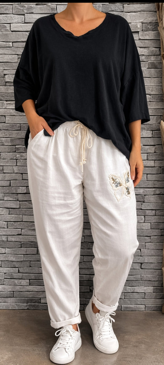 🎀Jogging "Boho-Chic" Papillon Pailleté