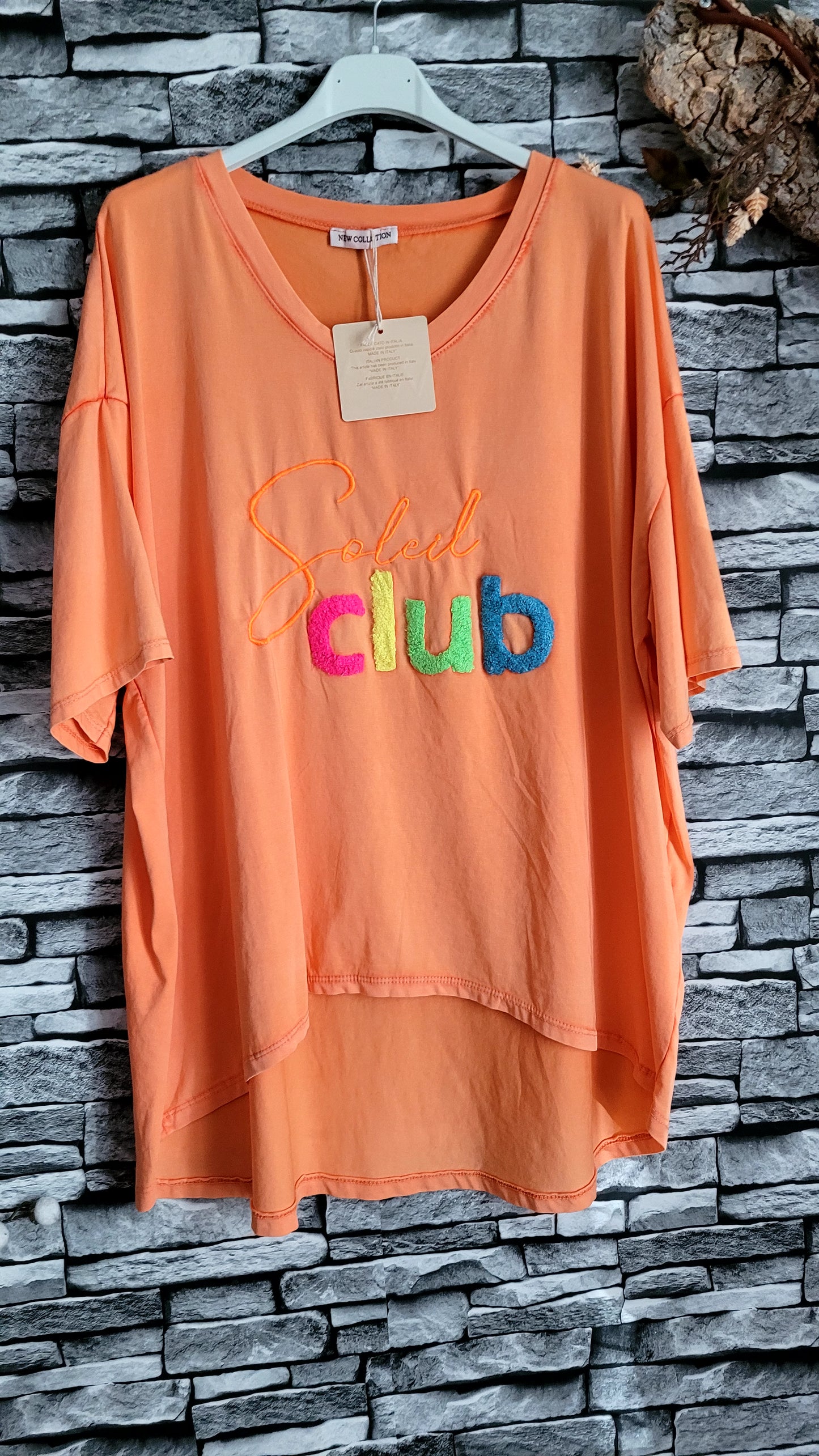 💋T-shirt "Soleil Club" – orange