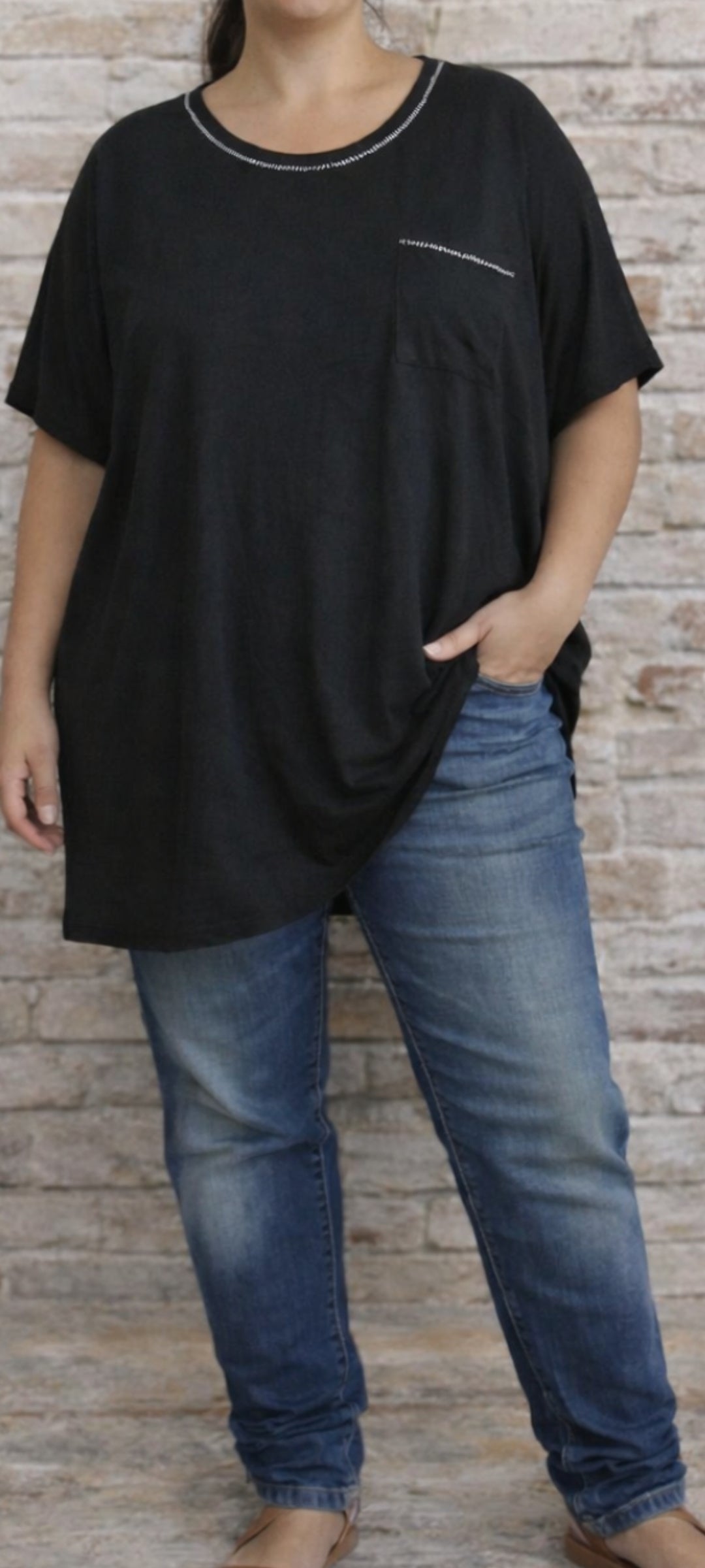 💕T-shirt oversize fluide