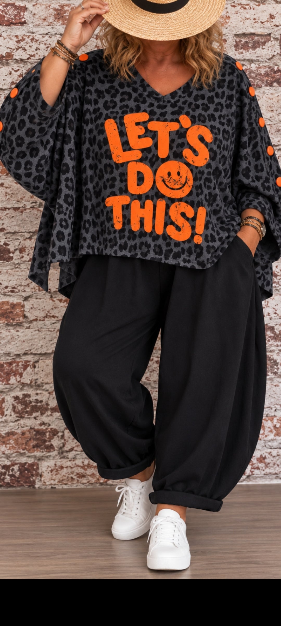 Sweat léopard oversize – Let's Do This !