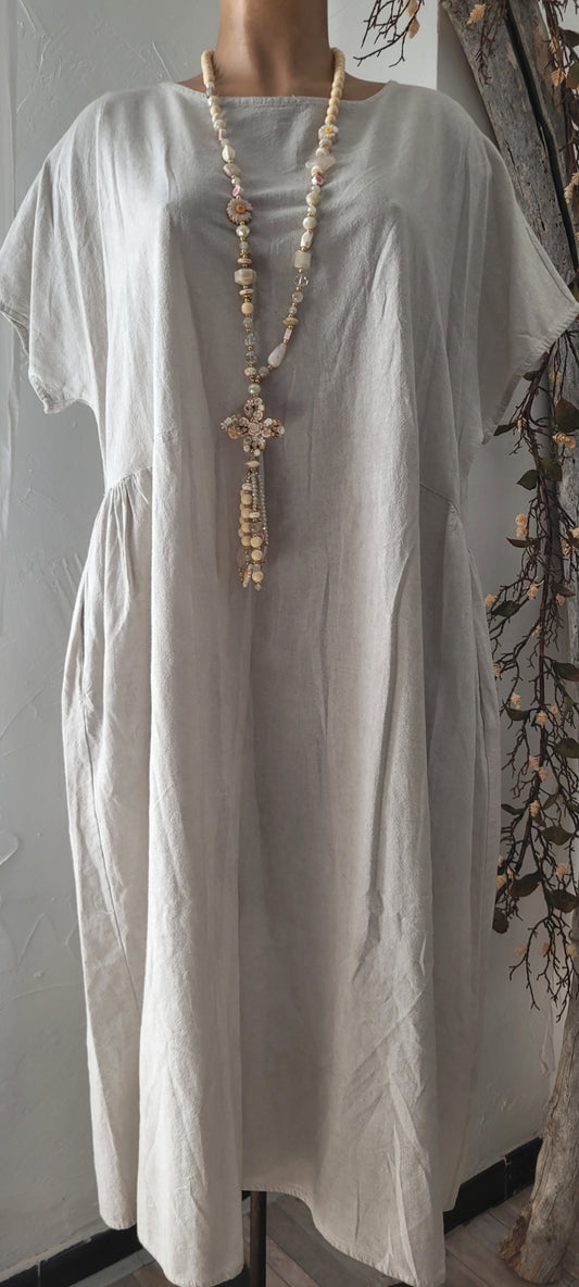 🎀 Robe Longue en Coton – Esprit Nature & Bohème