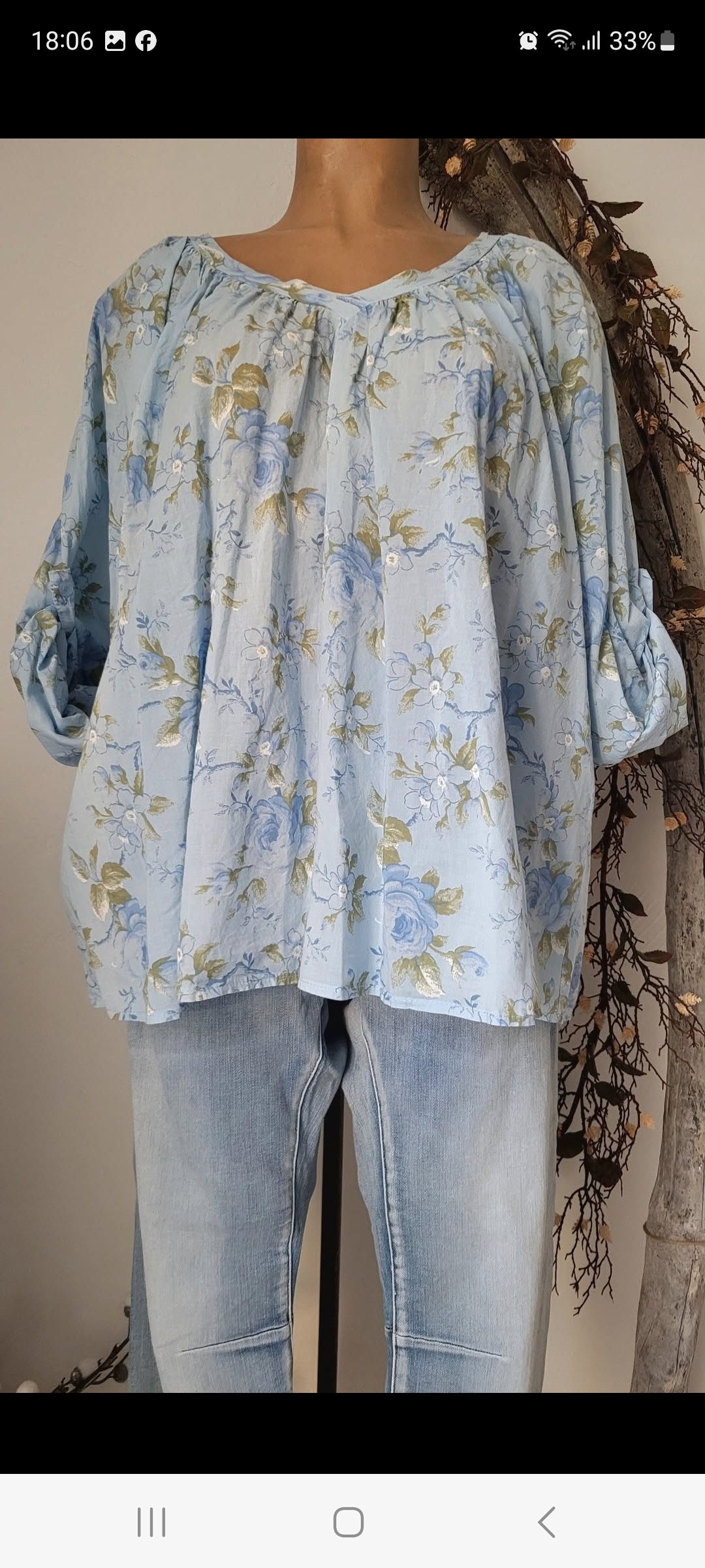 💕 Blouse Bohème Fleurie