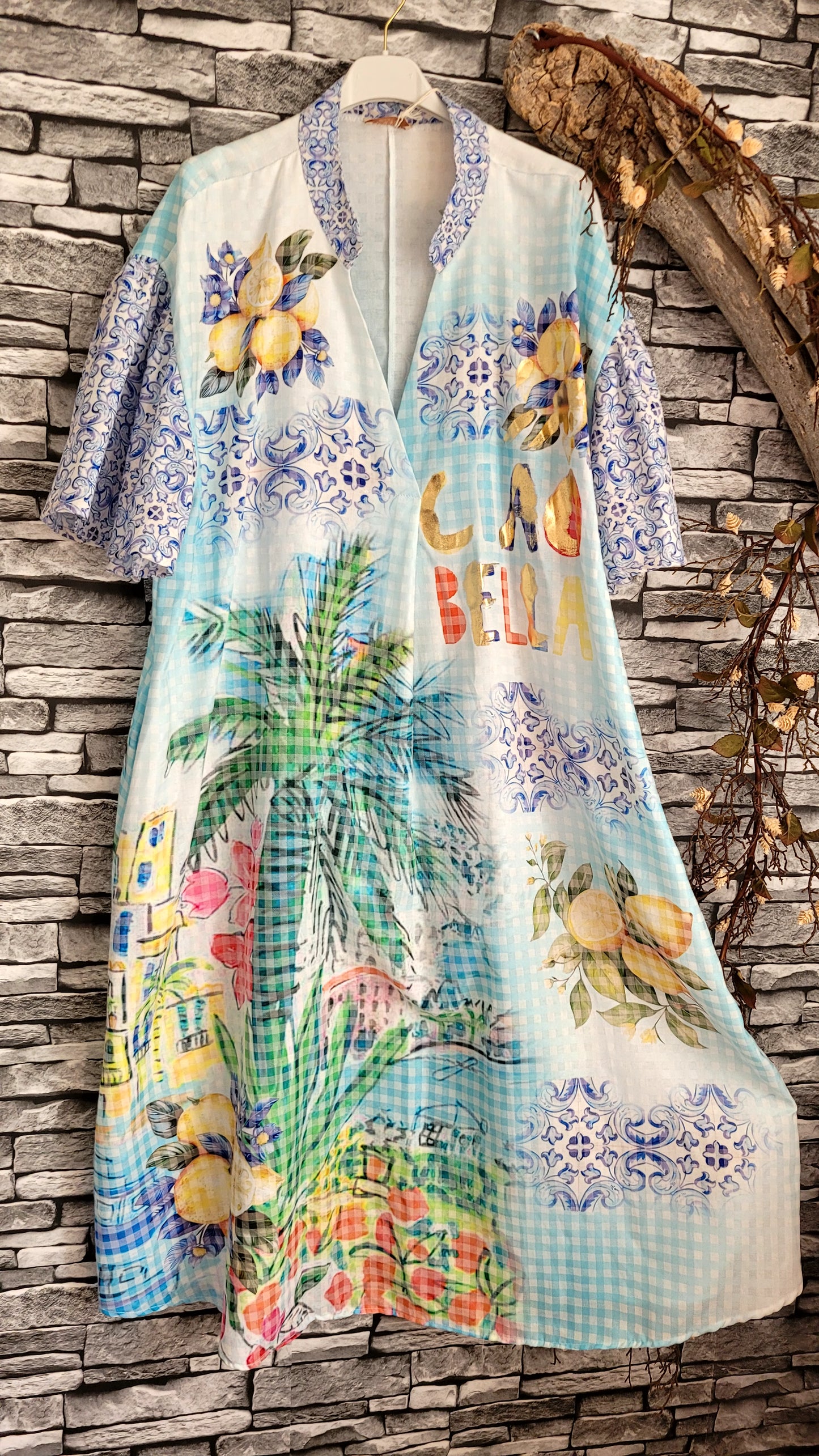 🌸 Robe en coton imprimé – esprit bohème coloré