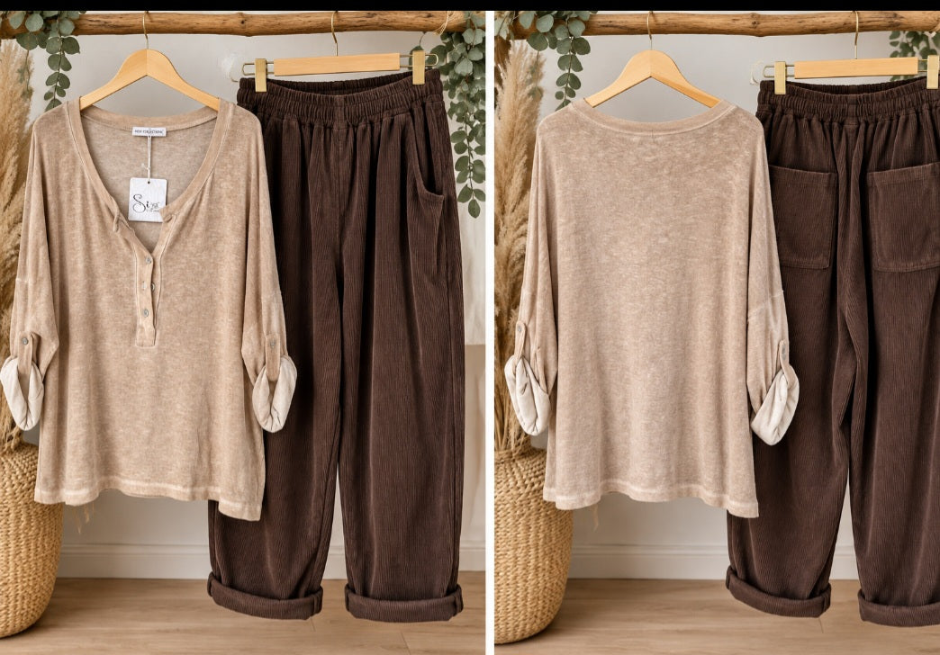 Haut oversize – Style bohème chic