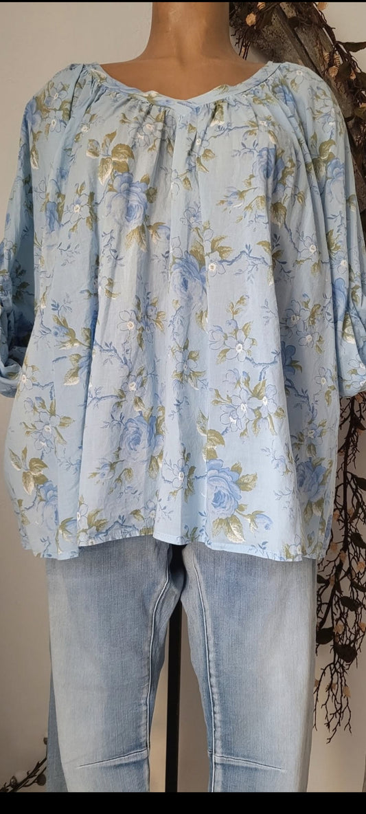 💕 Blouse Bohème Fleurie