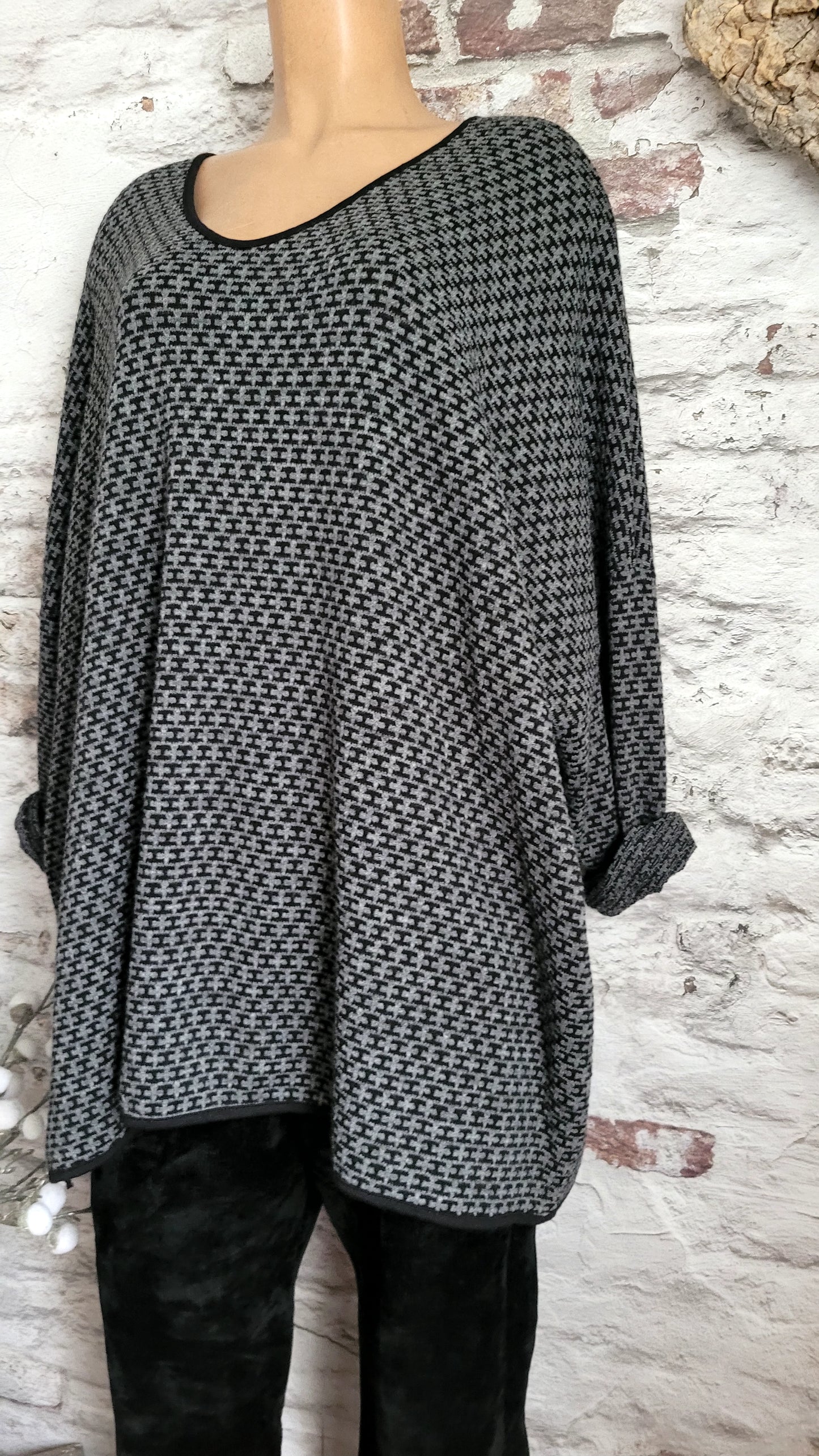 🍒 Pull Tunique Ample et Droite