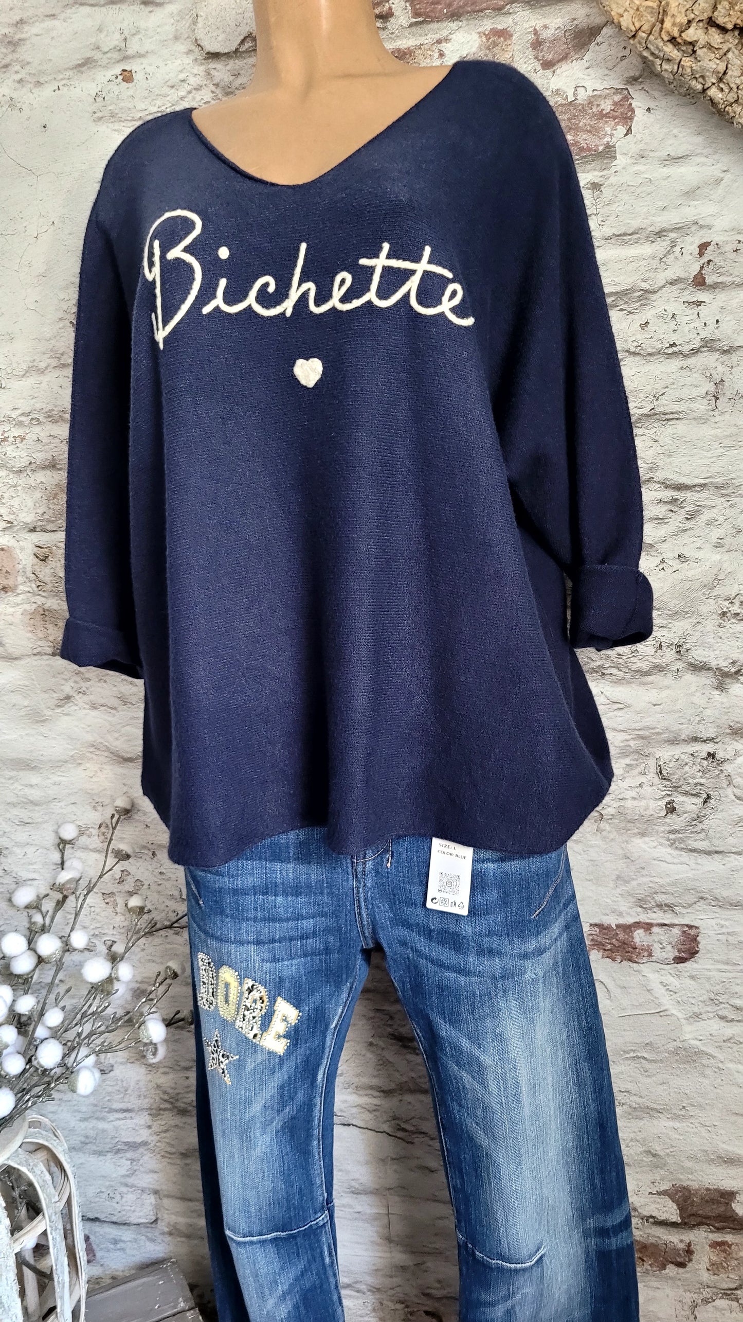 PULL BICHETTE plus pull oversize