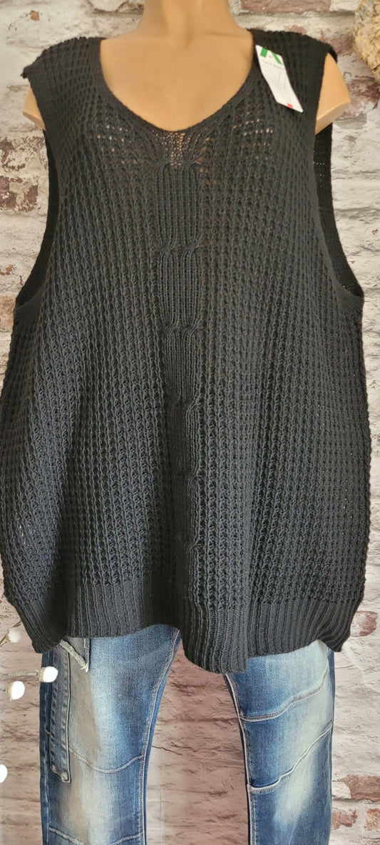 🖤 Pull sans manches
