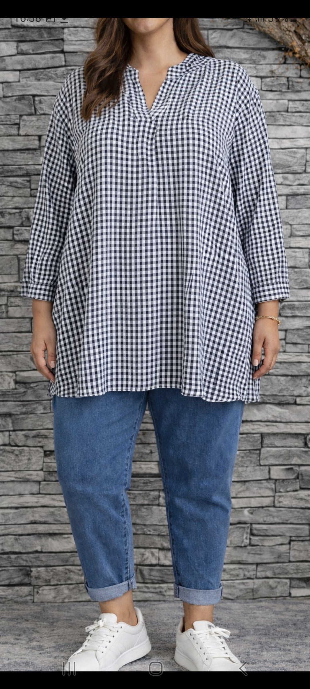 🖤Blouse “Vichy Élégance”