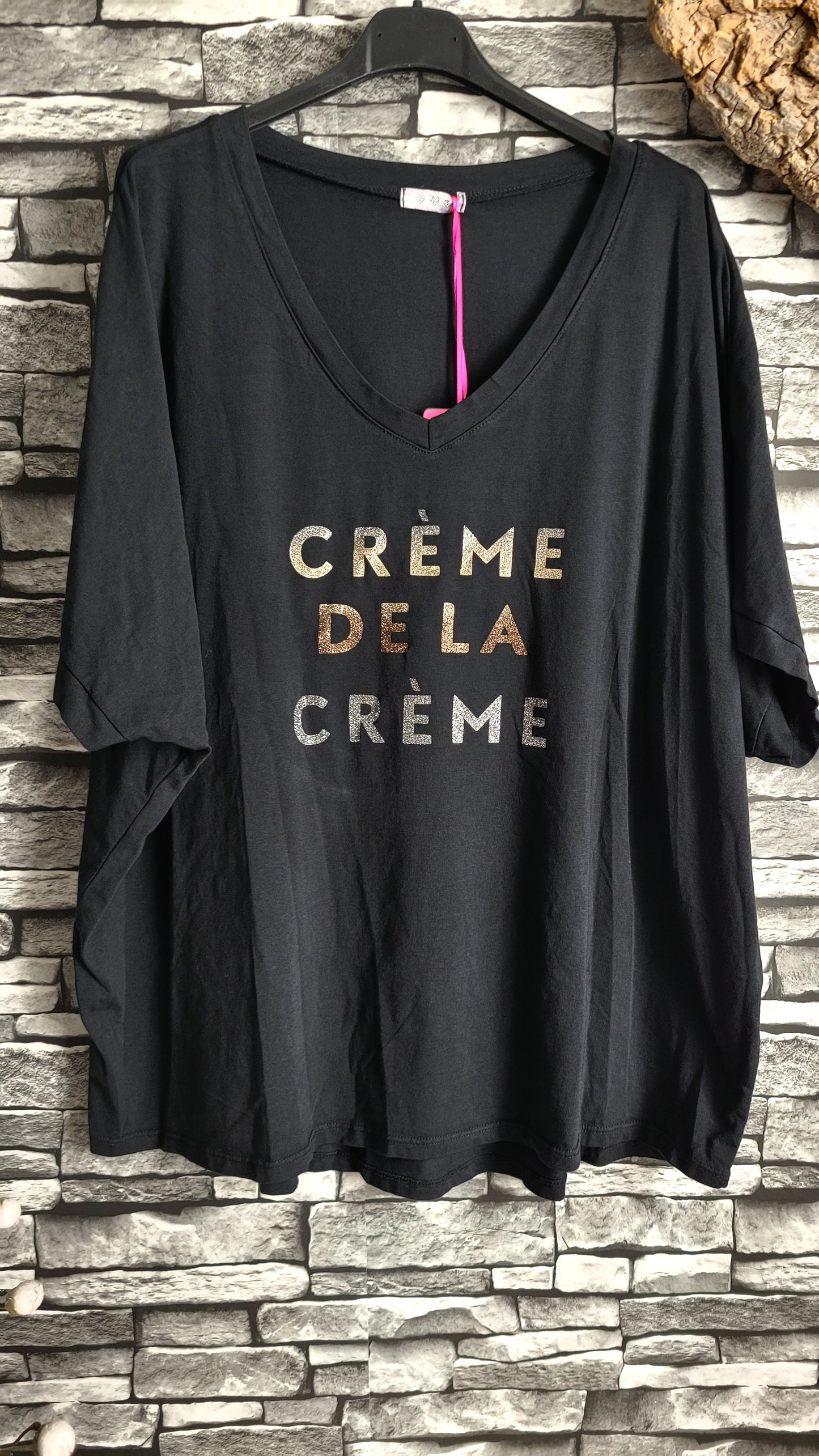💕 T-shirt Oversize "Crème de la Crème"