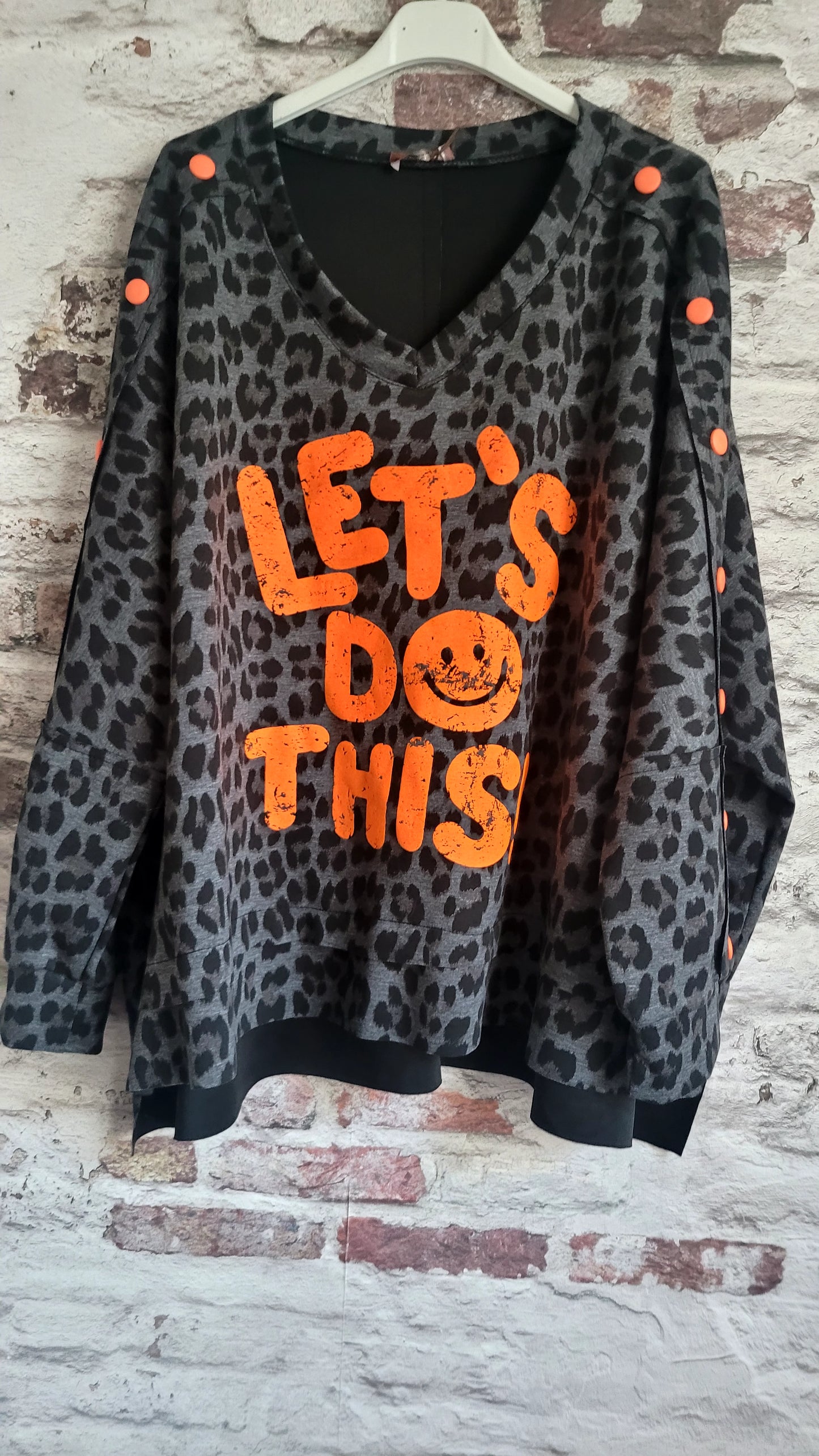 Sweat léopard oversize – Let's Do This !