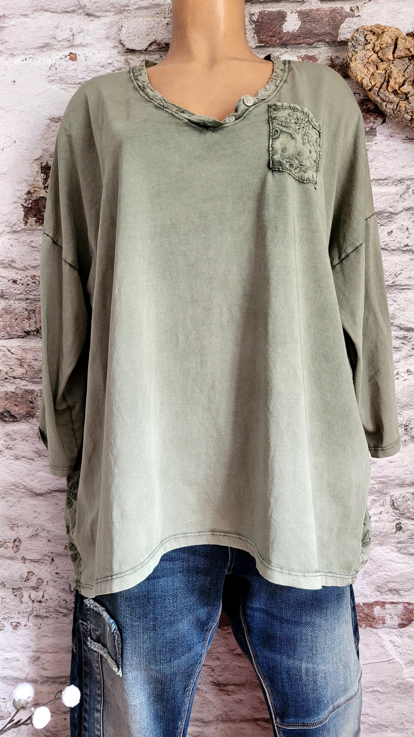 🖤 t-shirt "Broderie Douce"