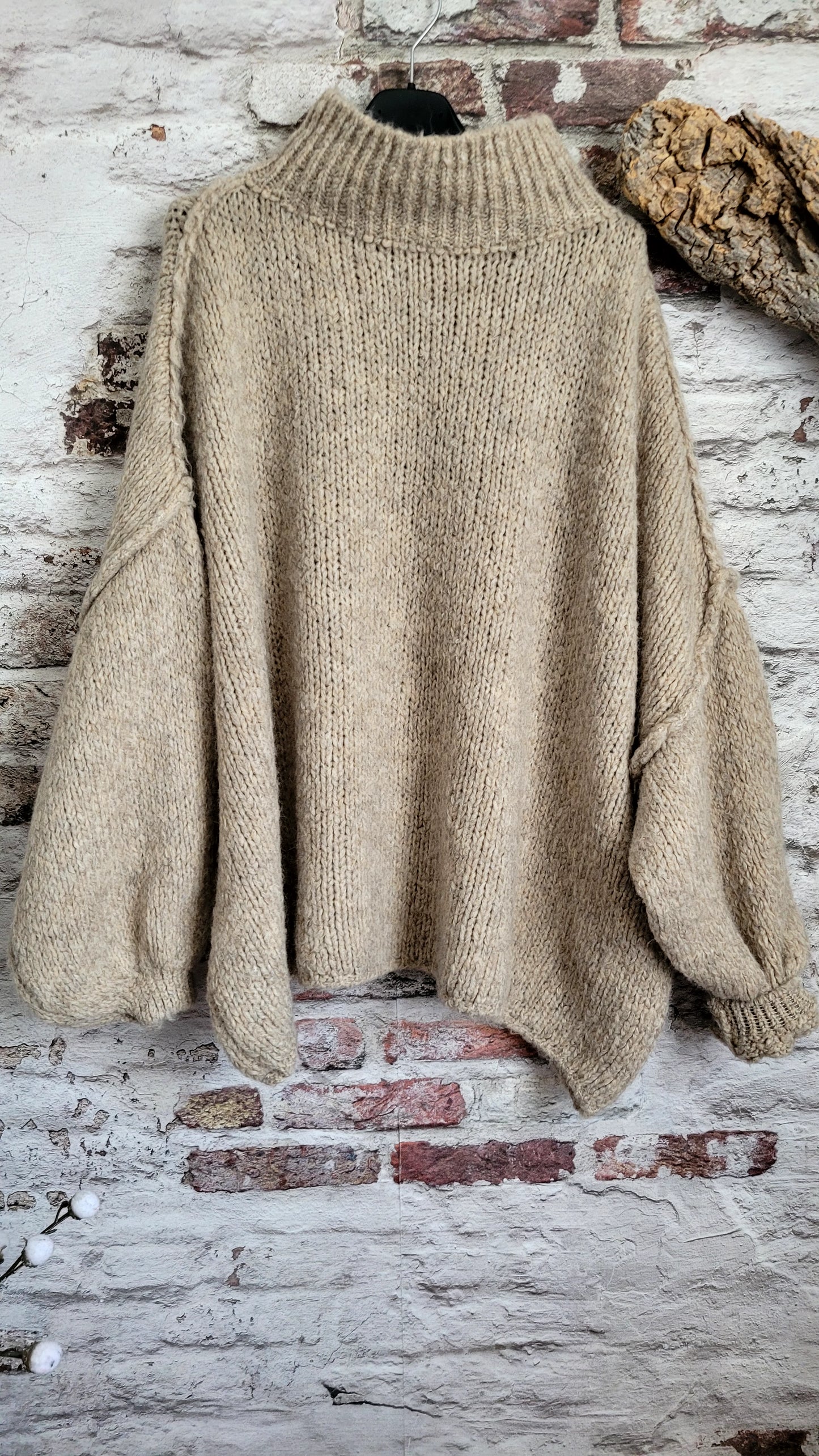 🌸 PULL OVERSIZE MAILLE ÉPAISSE
