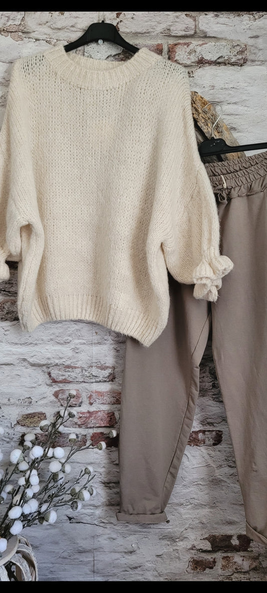 ⚜️ PULL DOUDOU CRÈME