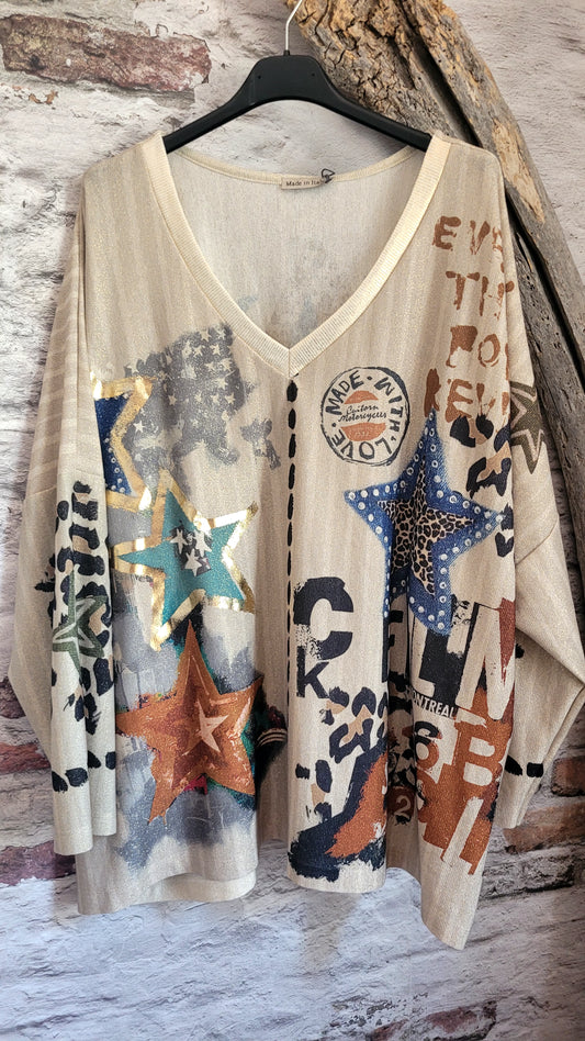Pull léger en lurex