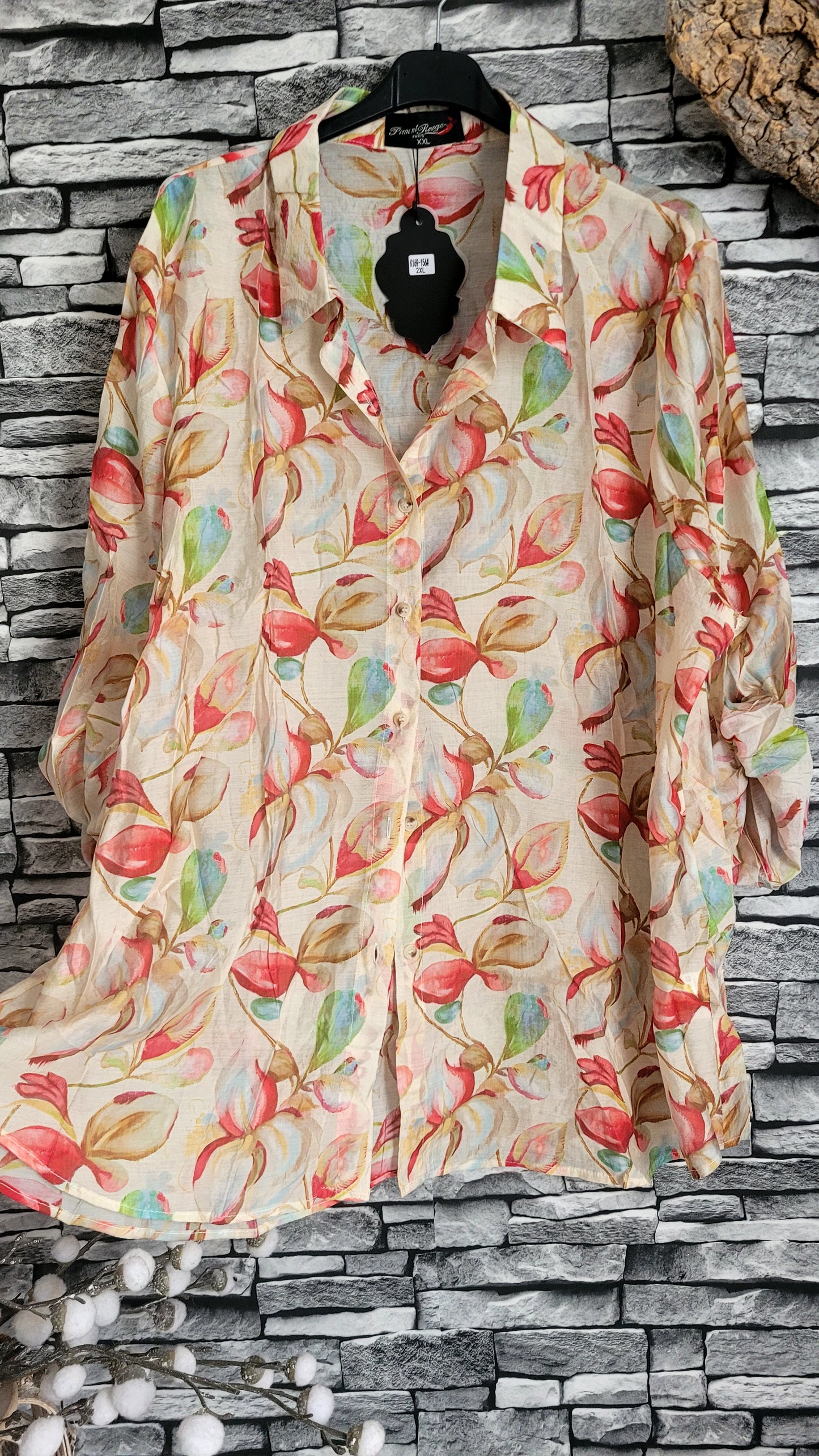 🌸 Chemisier Fluide "Aquarelle" – Viscose & Tencel