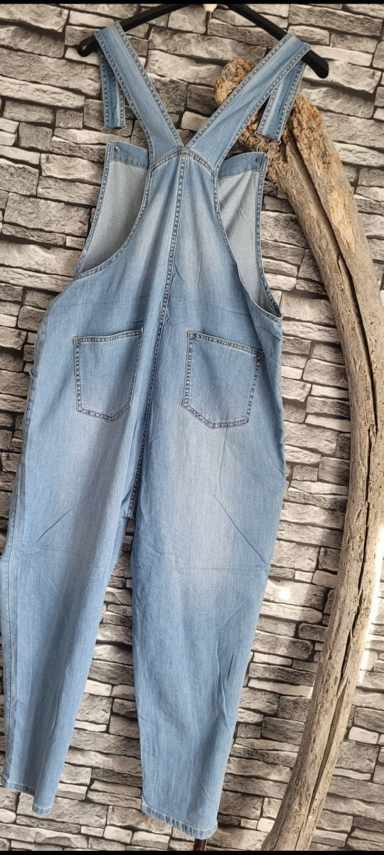 💗 Salopette Denim "Soft Blue" – Coupe Confort
