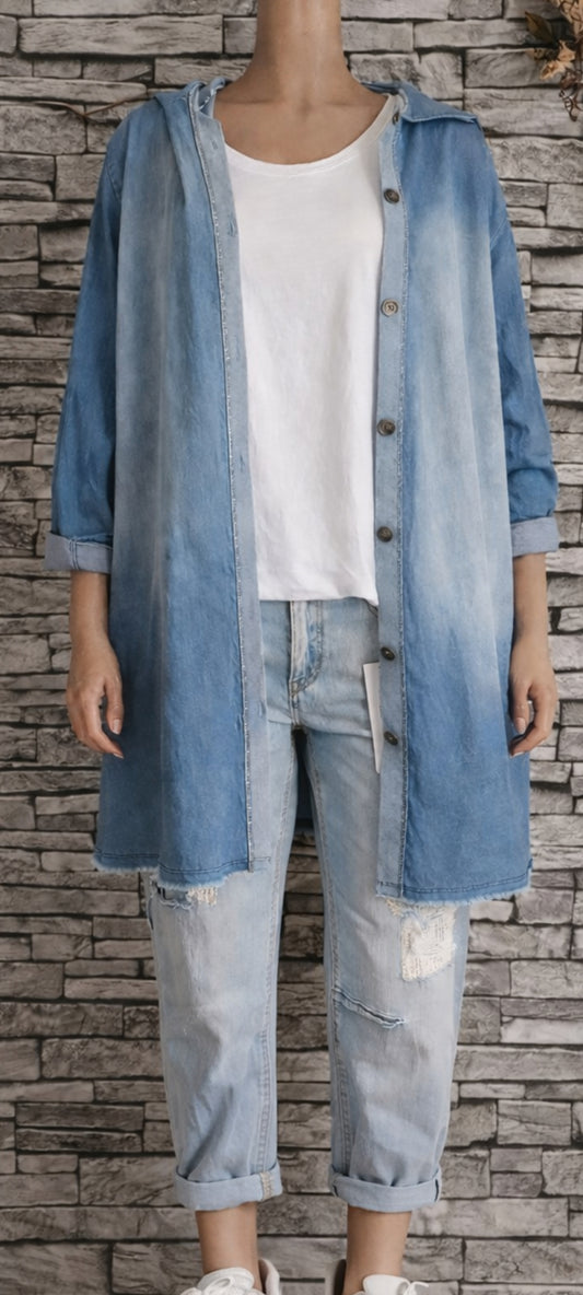 🌷Veste Capuche Denim "San Diego"