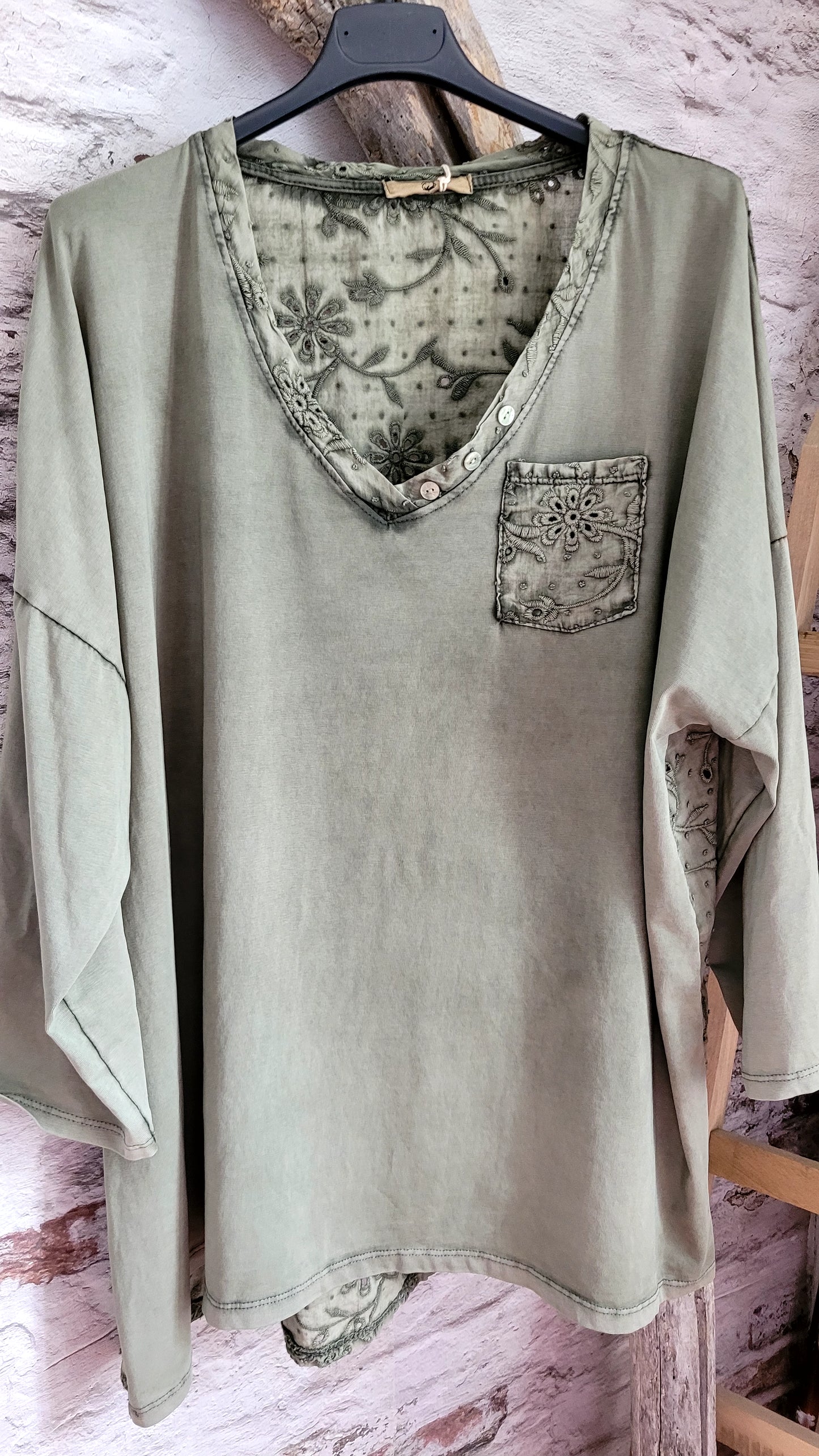 🖤 t-shirt "Broderie Douce"