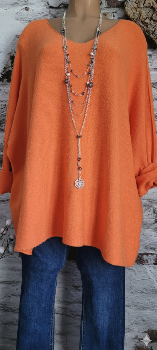 🍒 PULL OVERSIZE ORANGE
