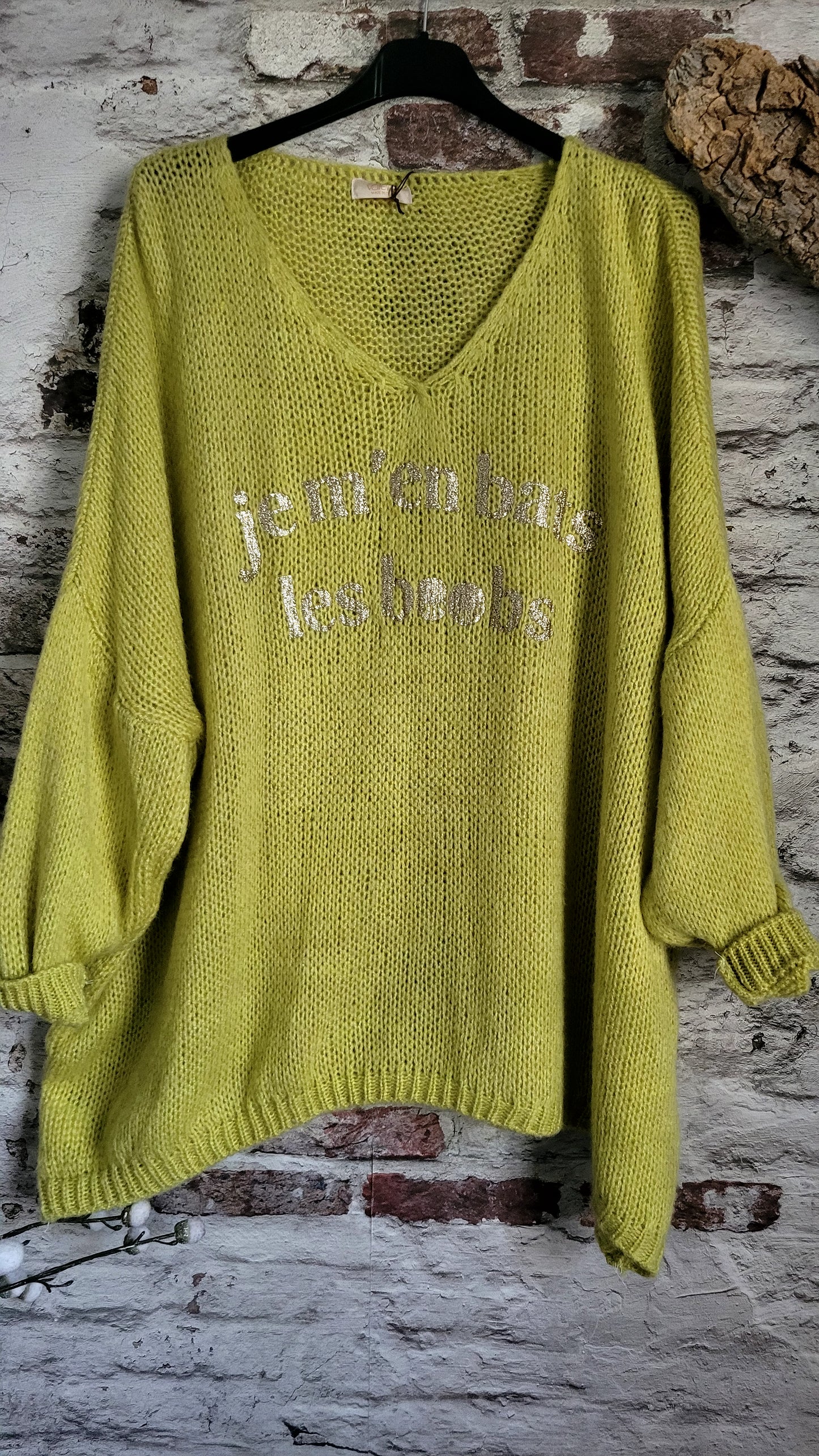 🎀 Pull 'Je m'en bats les booba' Paillettes