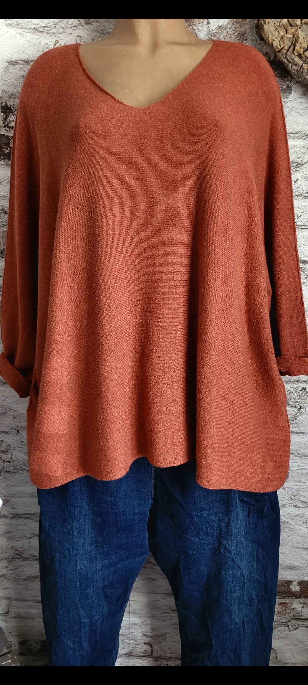 🍒 PULL OVERSIZE TERRACOTTA