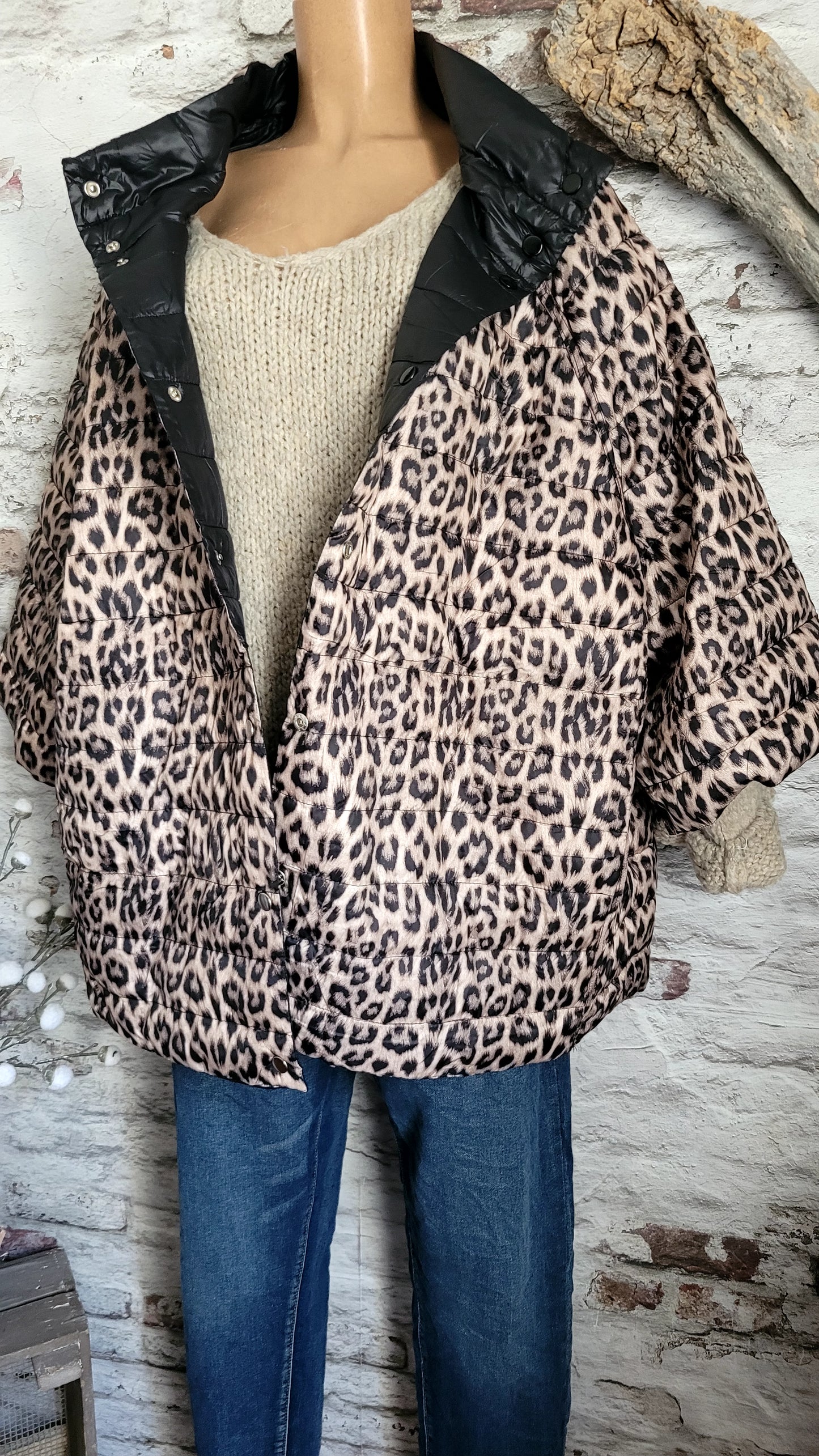 🌹 VESTE DOUDOUNE RÉVERSIBLE