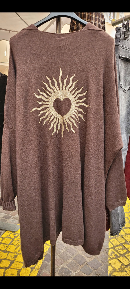 Cardigan marron