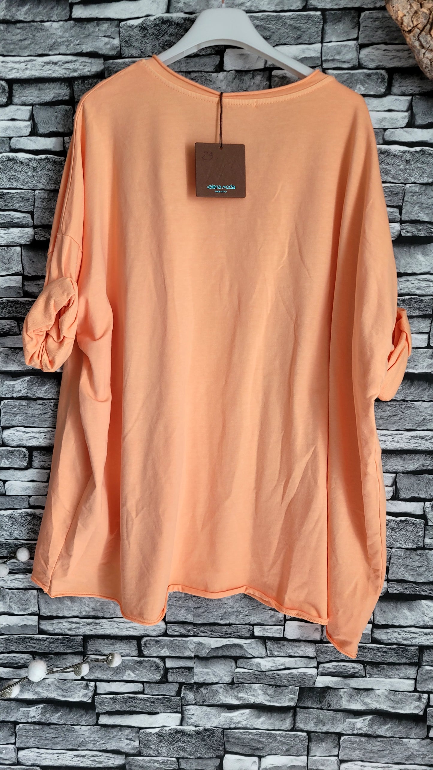 🌸 shirt Oversize orange délavé sur le devant "Dreamer" – Coupe Confort & Style Ailes