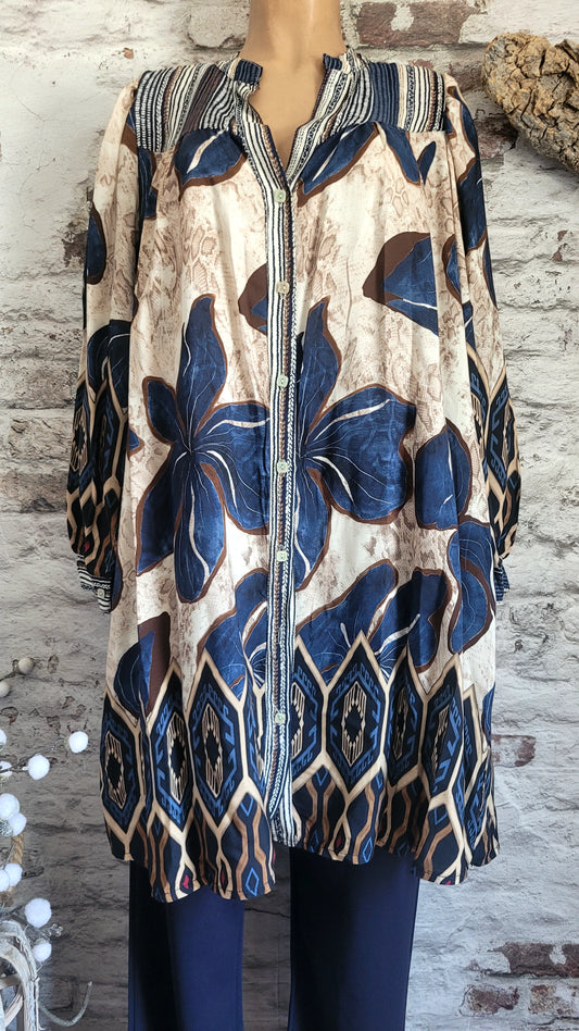 Tunique motif floral