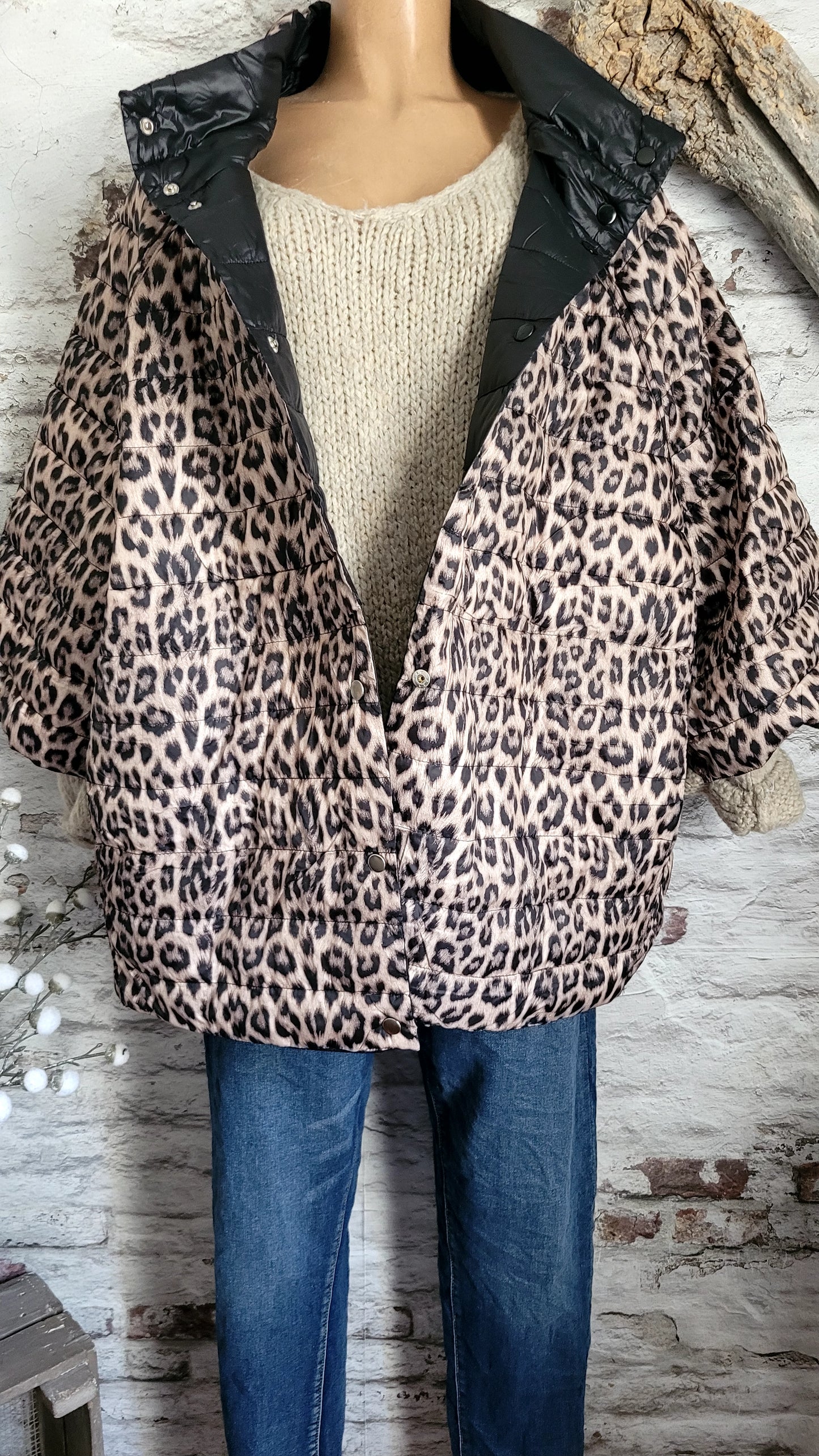 🌹 VESTE DOUDOUNE RÉVERSIBLE