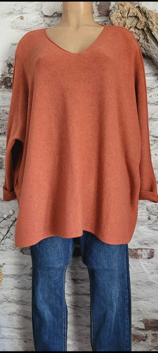 🍒 PULL OVERSIZE TERRACOTTA