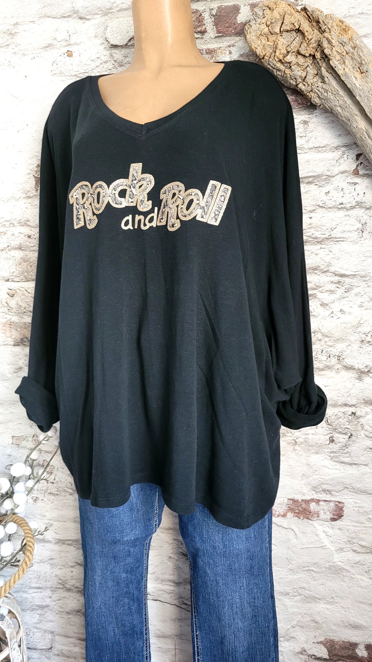 🌷 Sweat Oversize "Rock and Roll"