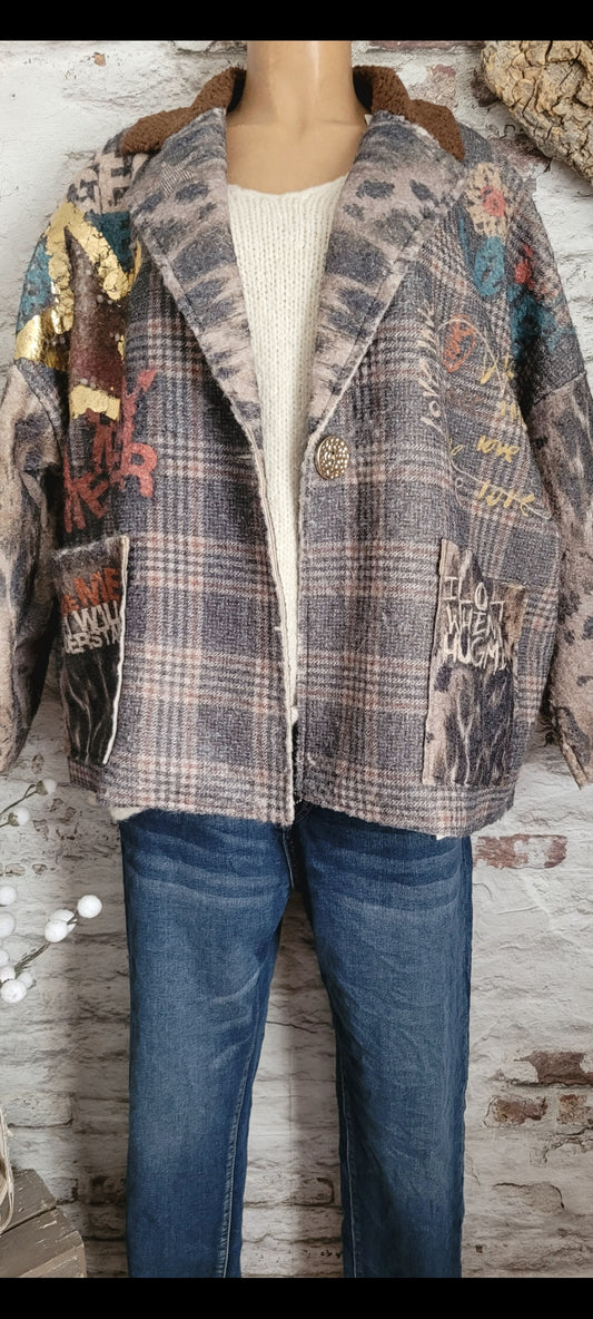 🍒 VESTE COURTE OVERSIZE