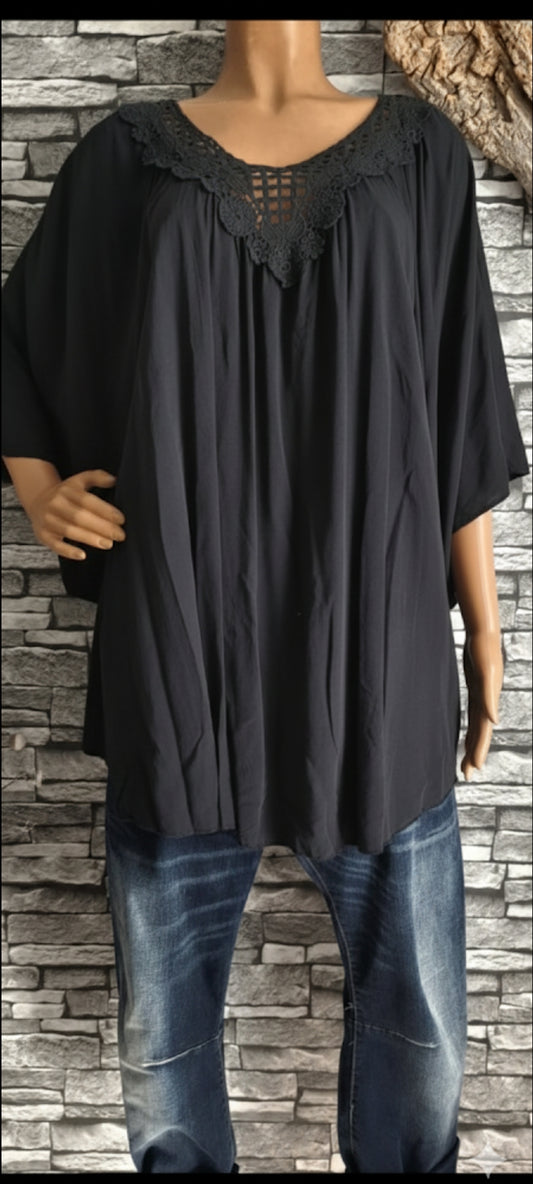 🌺 Tunique Oversize Noire