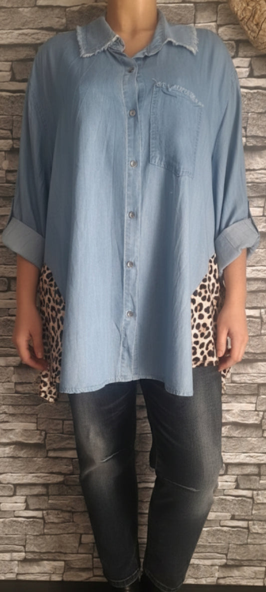 ❤️ Chemise Denim & Léo – Look Audacieux