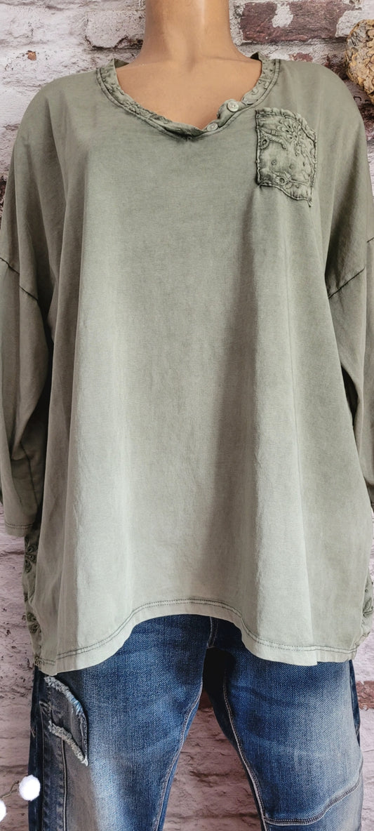 🖤 t-shirt "Broderie Douce"