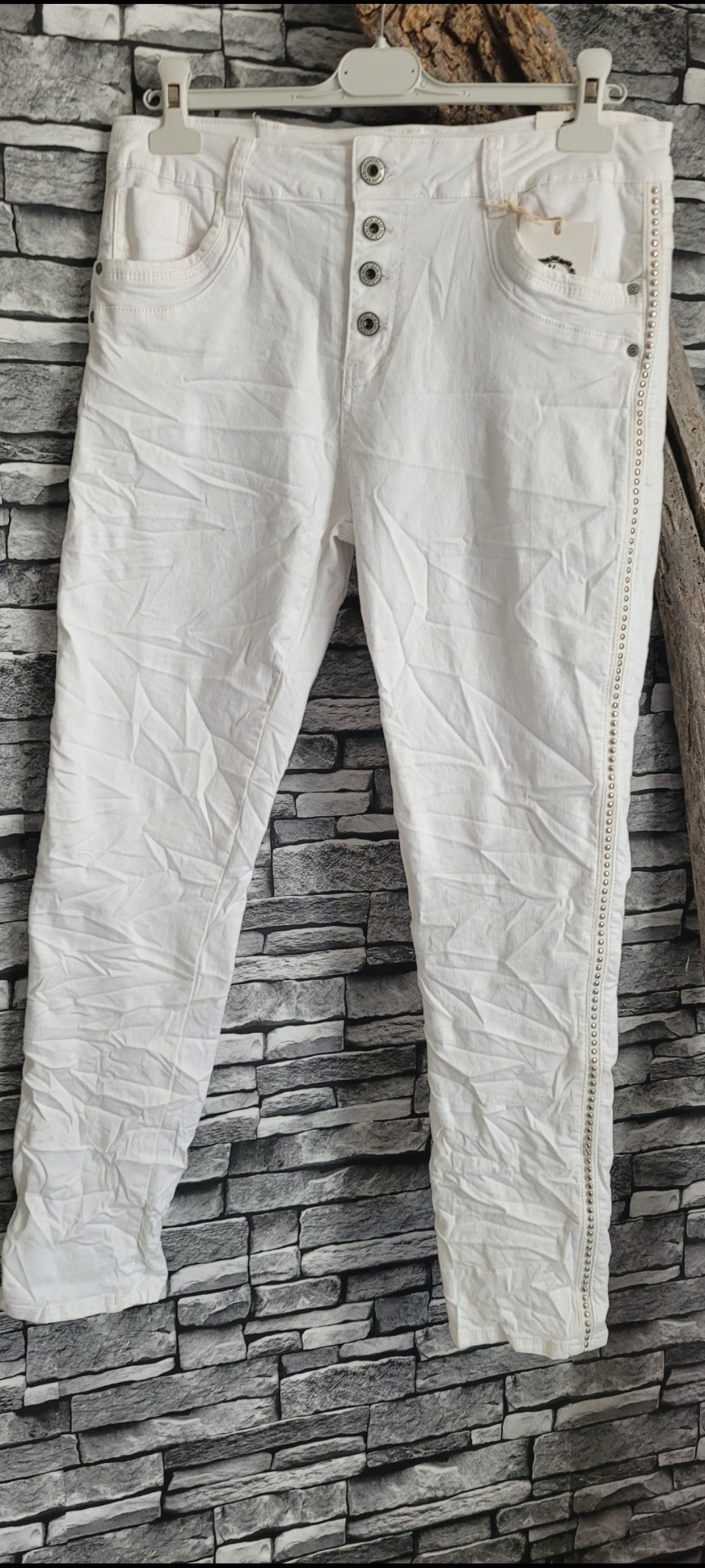 ⚜️ Jean Karostar Blanc Stretch