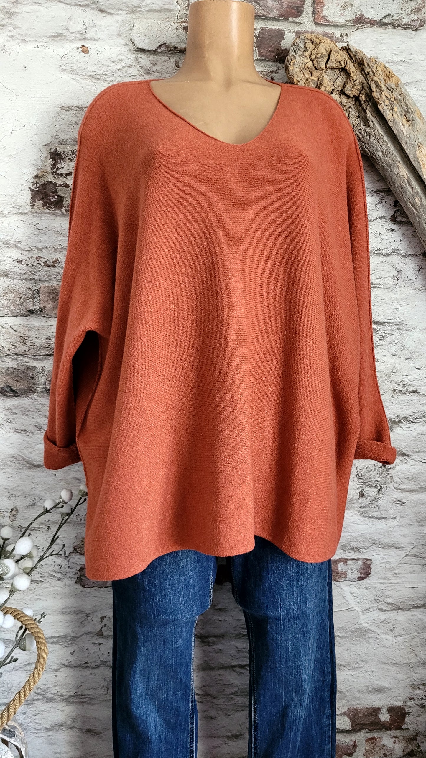 🍒 PULL OVERSIZE TERRACOTTA